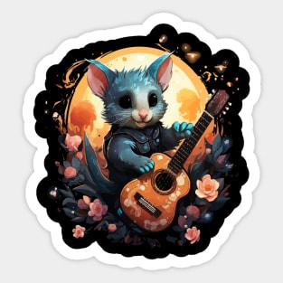 Sugar Glider Playing Guitar Sticker